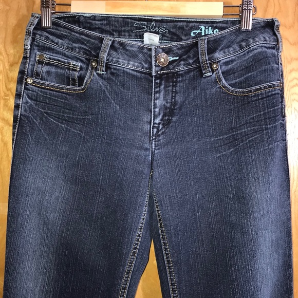 Silver AIKO Jeans - Picture 3 of 9